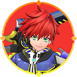 ボタン：赤髪のヒーロー